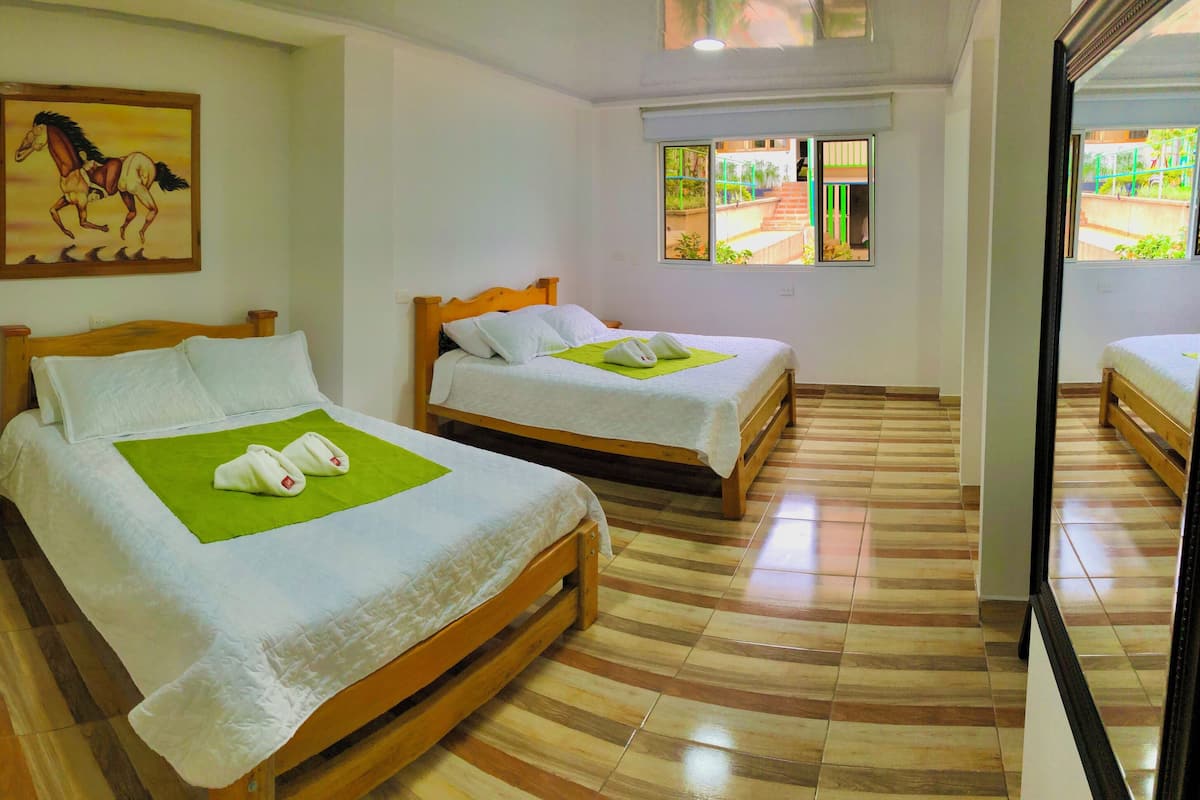 Classic Quadruple Room | 1 bedroom, blackout drapes, iron/ironing board, free WiFi