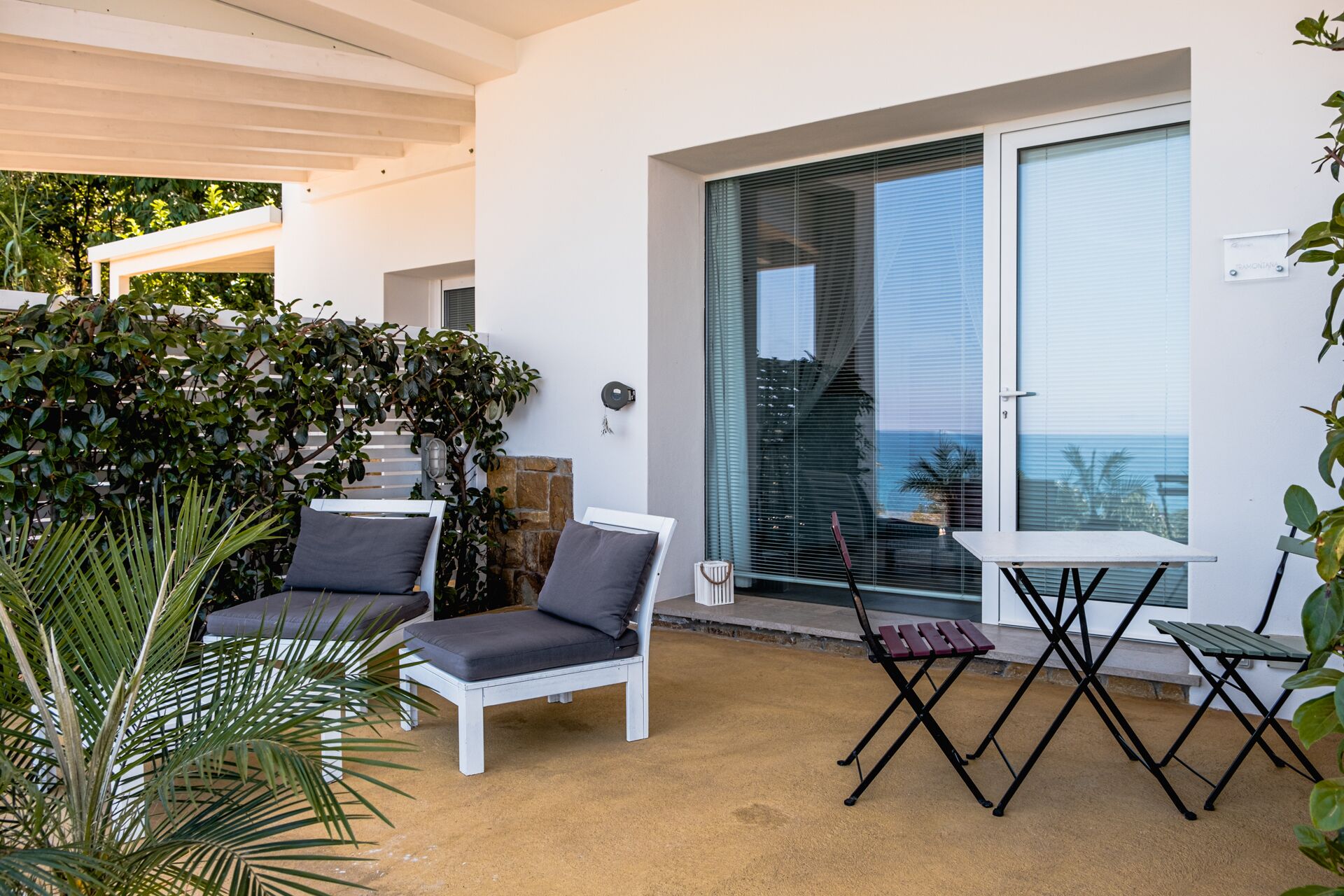 Chambre Double Deluxe, terrasse, vue mer | Terrasse/Patio
