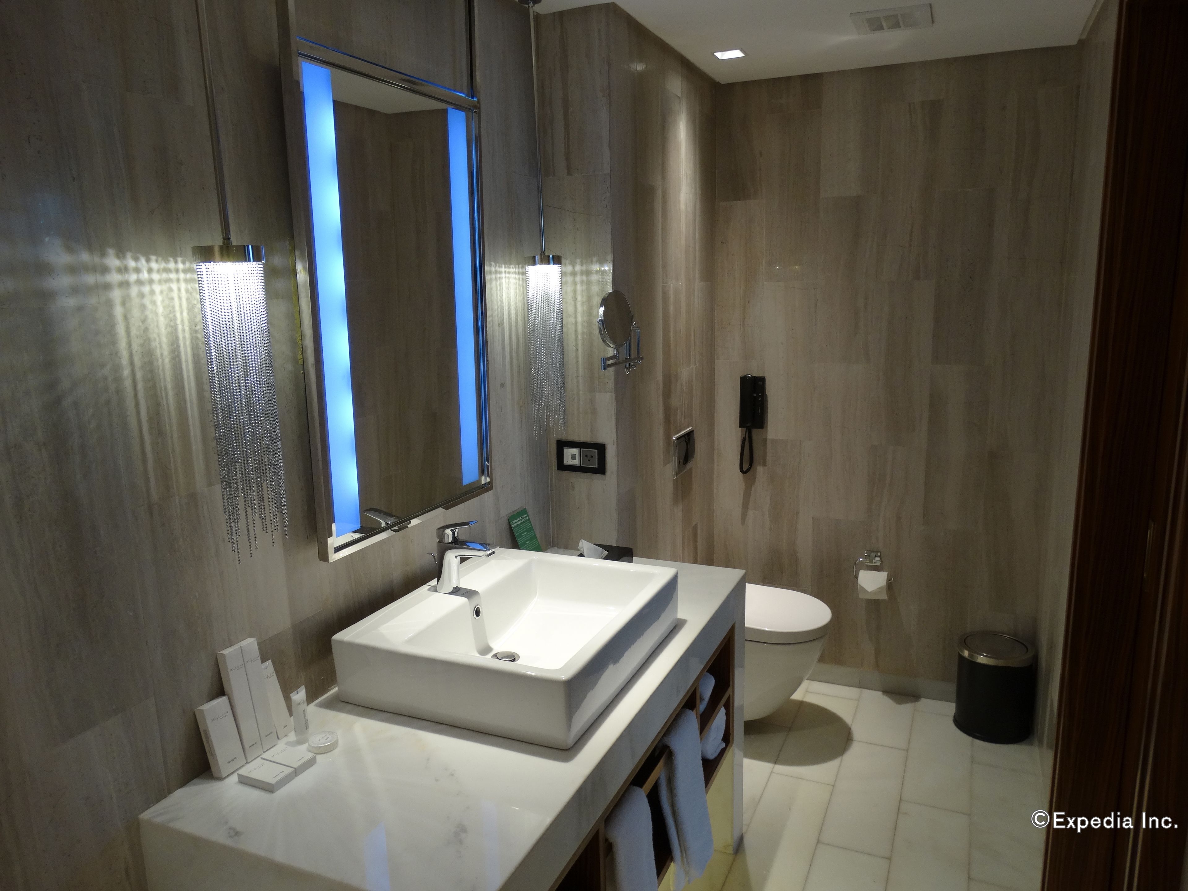 executive suite | bathroom | shower, rainfall showerhead, free toiletries, hair dryer