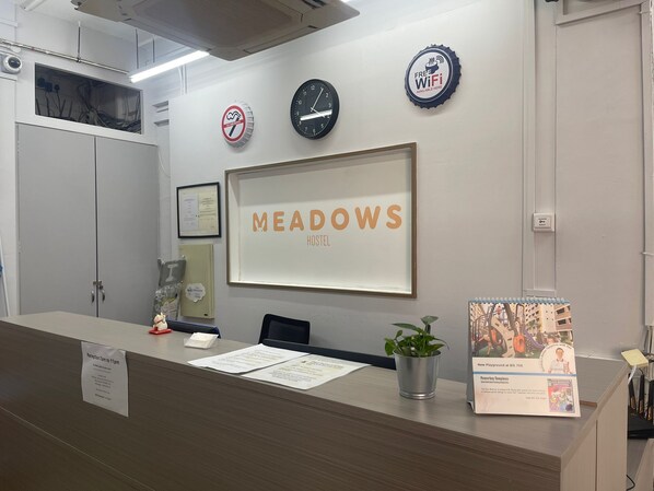 Reception - Meadows Hostel (Singapore)
