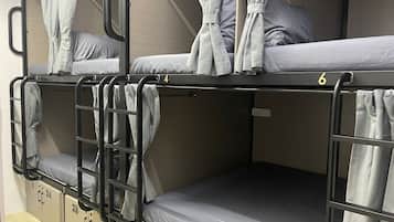 Blackout curtains, iron/ironing board, free WiFi, bed sheets