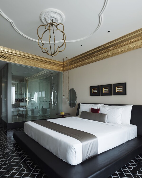 Room | Egyptian cotton sheets, premium bedding, Select Comfort beds, minibar