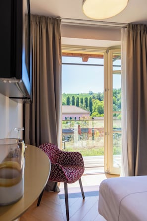 Superior Room with View and Balcony | 1 bedroom, premium bedding, minibar, in-room safe