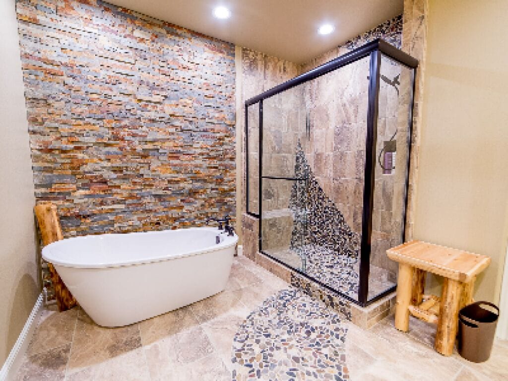 Premium Suite, Ensuite, Mountain View (Mist Trail Suite) | Bathroom | Rainfall showerhead