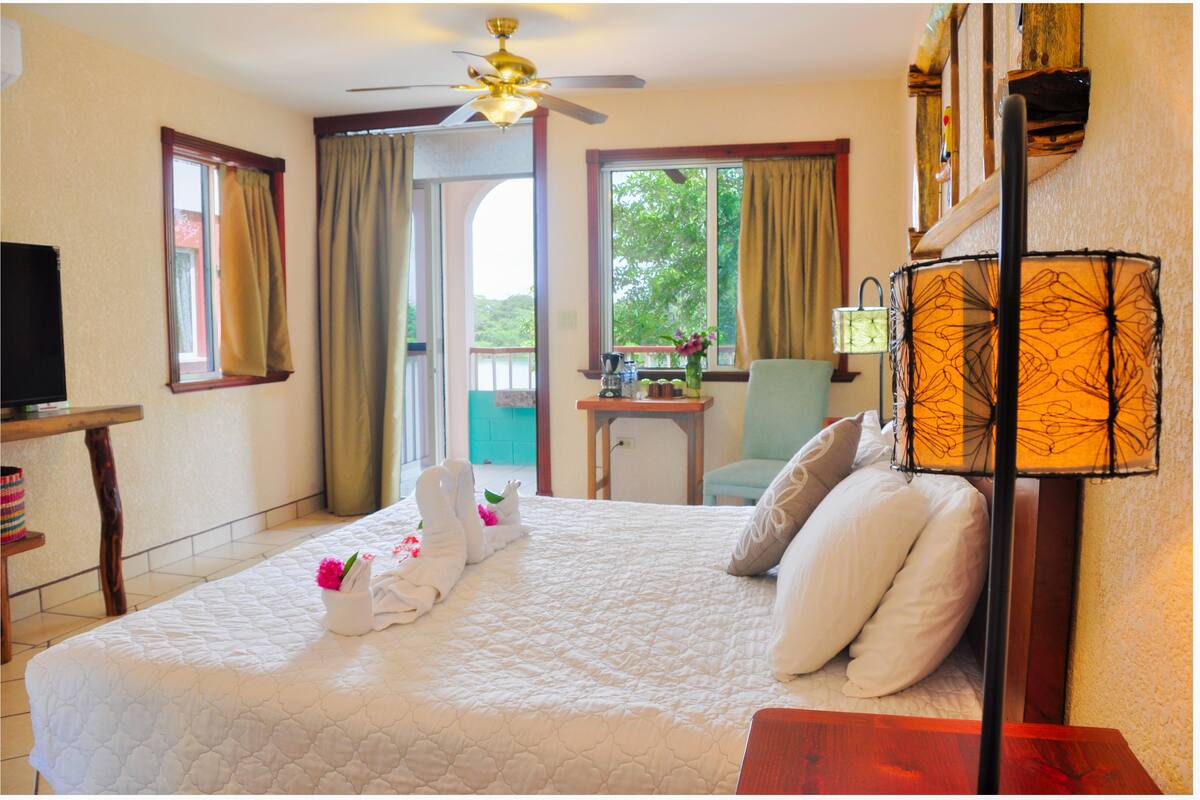 1 bedroom, desk, blackout curtains, soundproofing