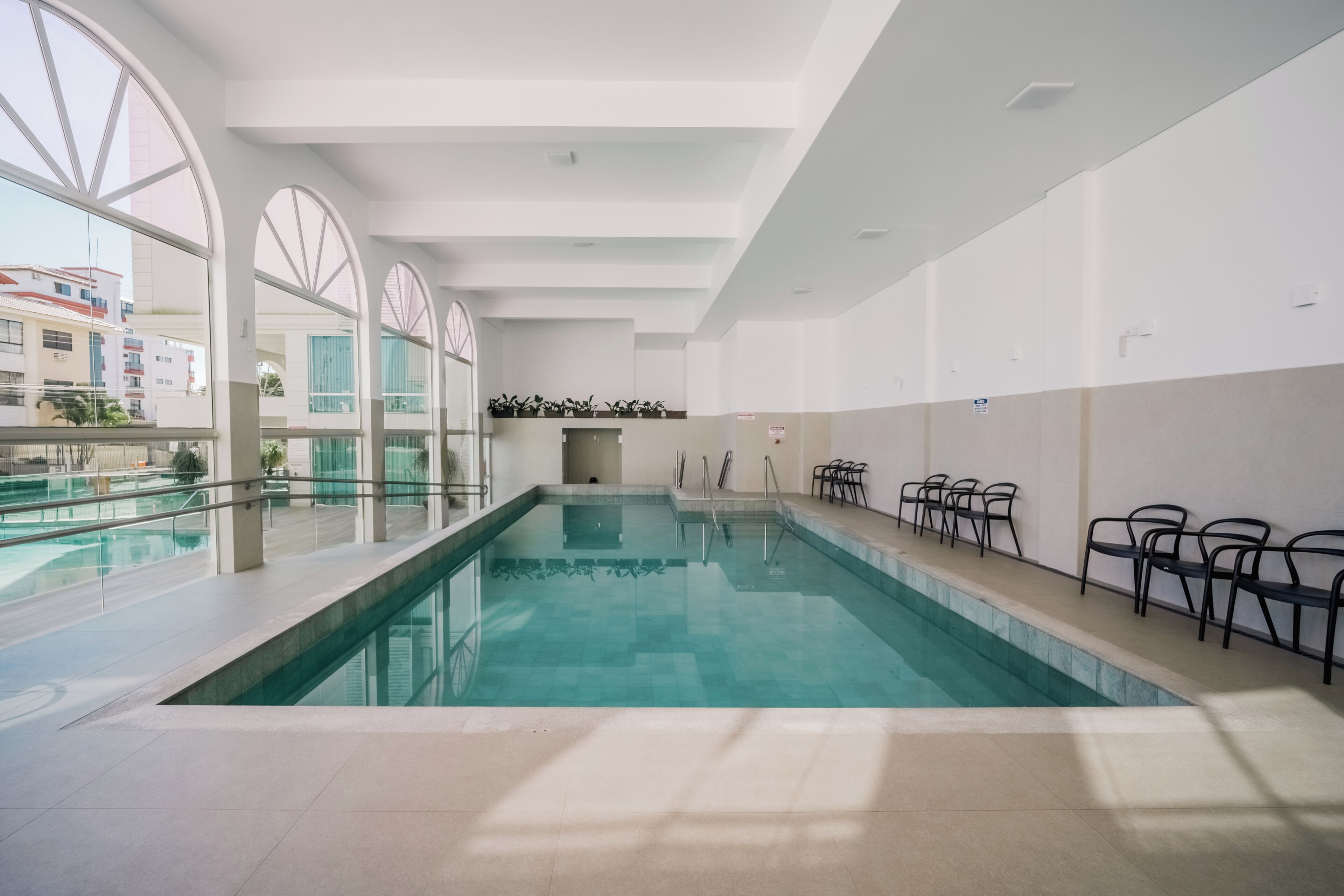 Una piscina techada
