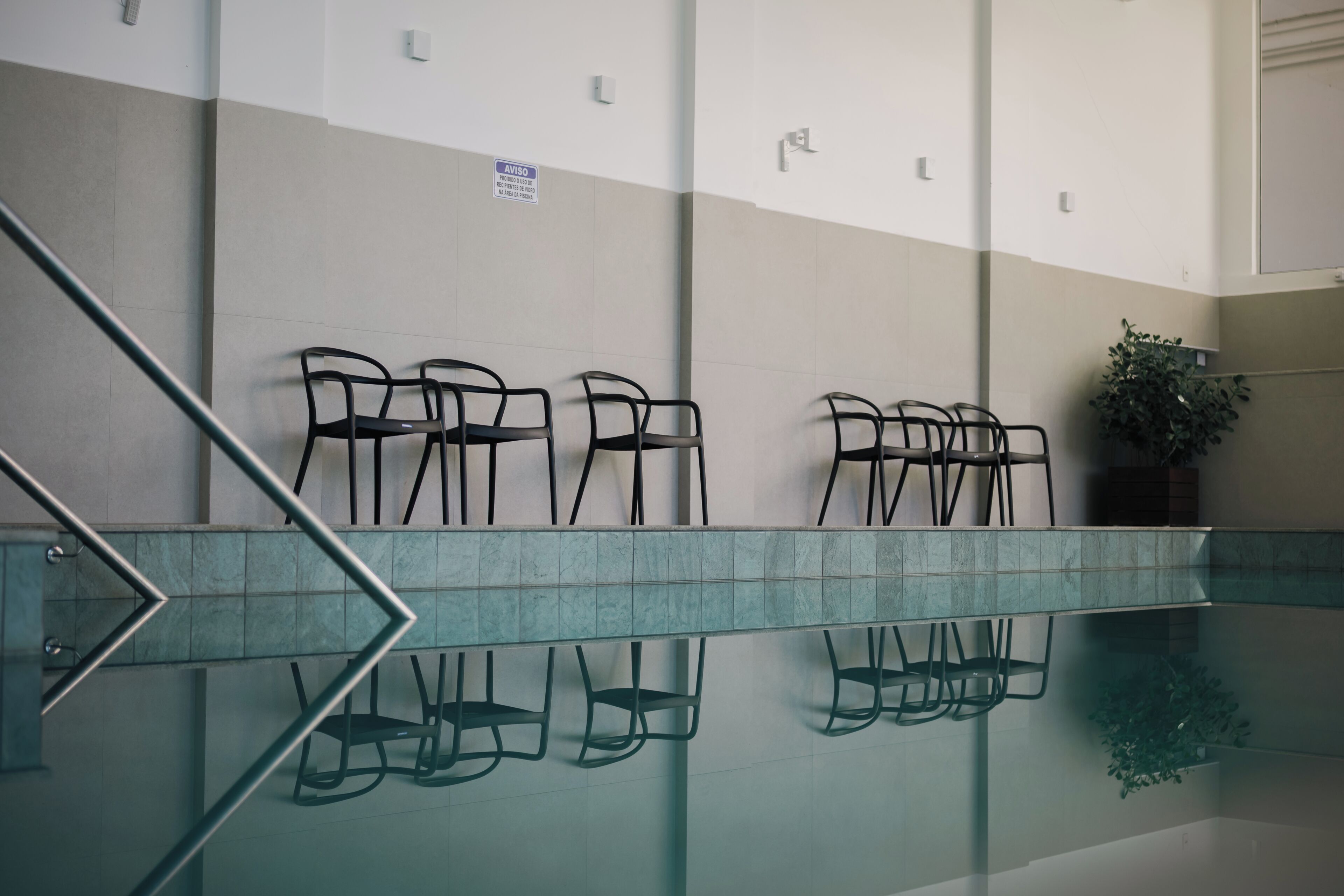 Una piscina techada