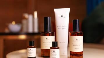 A selection of Narogarden skincare products on a table.
