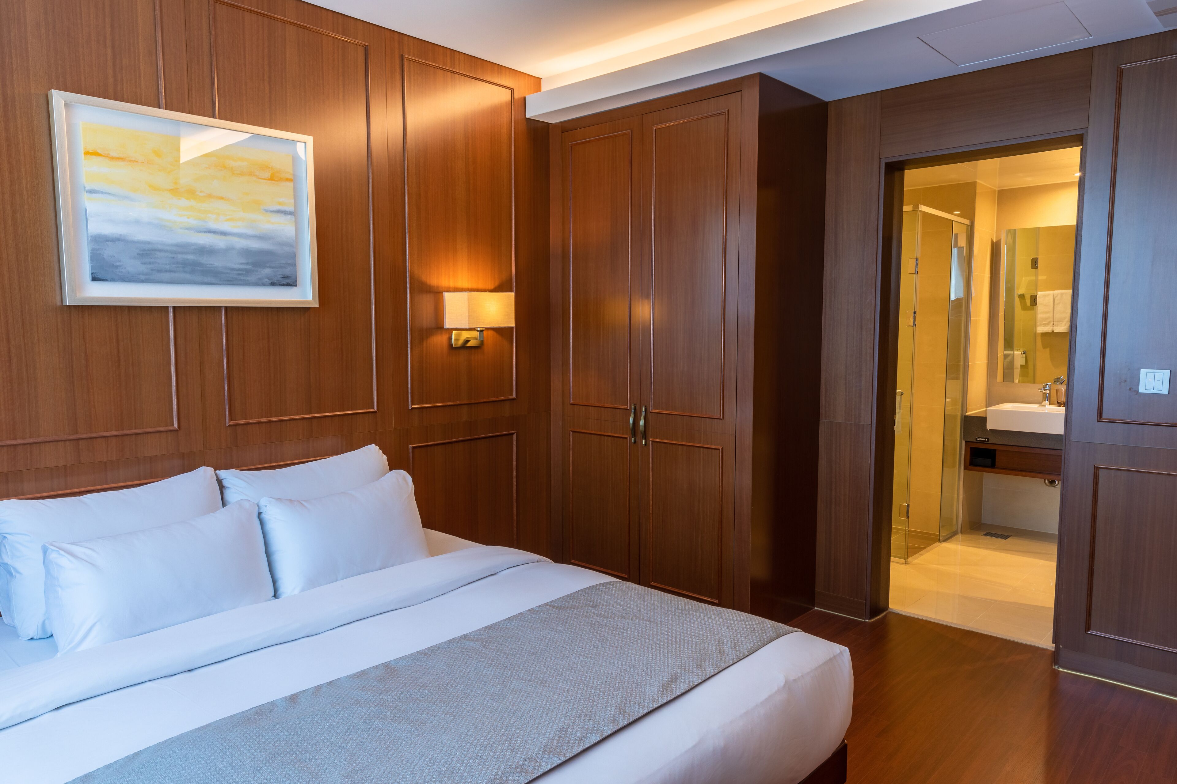 city suite | 1 bedroom, premium bedding, desk, blackout curtains