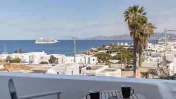 Deluxe Double or Twin Room, 1 Bedroom, Sea View | Terrace/patio