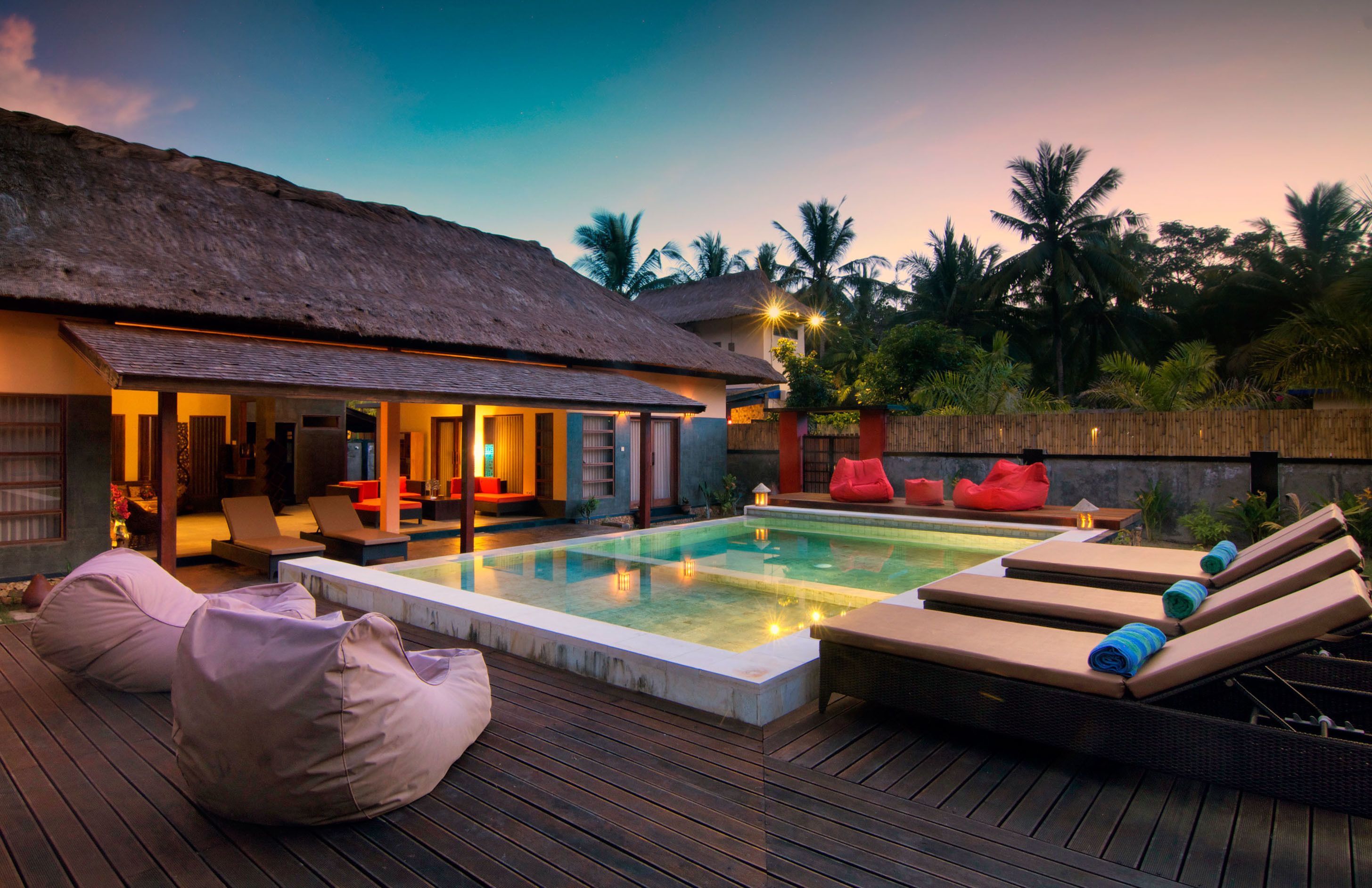 presidential villa | outdoor pool | outdoor pool, pool umbrellas, pool loungers