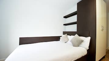 Iron/ironing board, free cots/infant beds, free WiFi, bed sheets