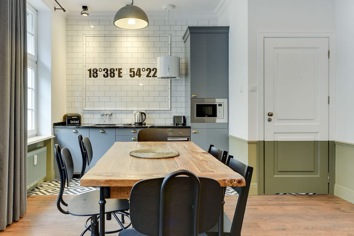 Deluxe Apartment, 2 Bedrooms, City View (5 adults) | Private kitchen | Fridge, stovetop, dishwasher, electric kettle