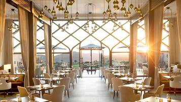 4 restaurants, breakfast, lunch, dinner served; international cuisine