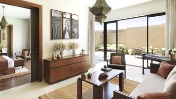 Villa, 1 chambre, piscine privée, vue jardin | 1 chambre, literie de qualité supérieure, minibar