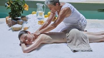 Sauna, hot tub, steam room, body treatments, mud baths, hydrotherapy