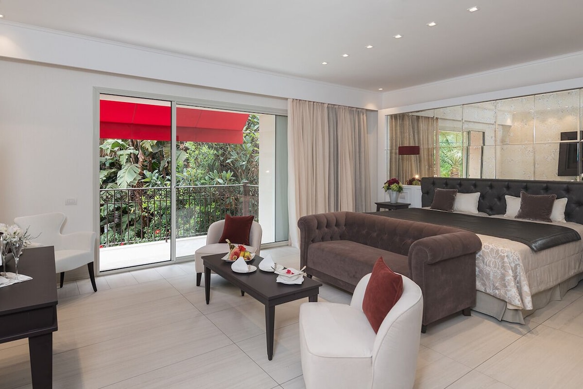 Chambre Luxe Double ou avec lits jumeaux, vue jardin