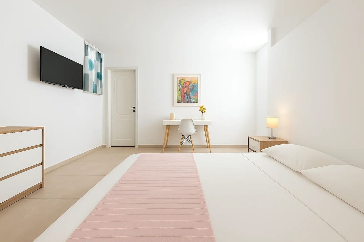 2 camere, una scrivania, Wi-Fi gratuito, lenzuola
