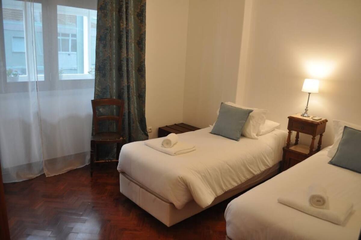 Blackout curtains, iron/ironing board, free cots/infant beds, free WiFi