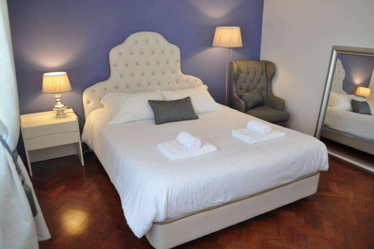 Blackout curtains, iron/ironing board, free cots/infant beds, free WiFi