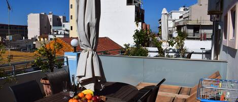 Deluxe Apartment, Terrace, City View | Garden view