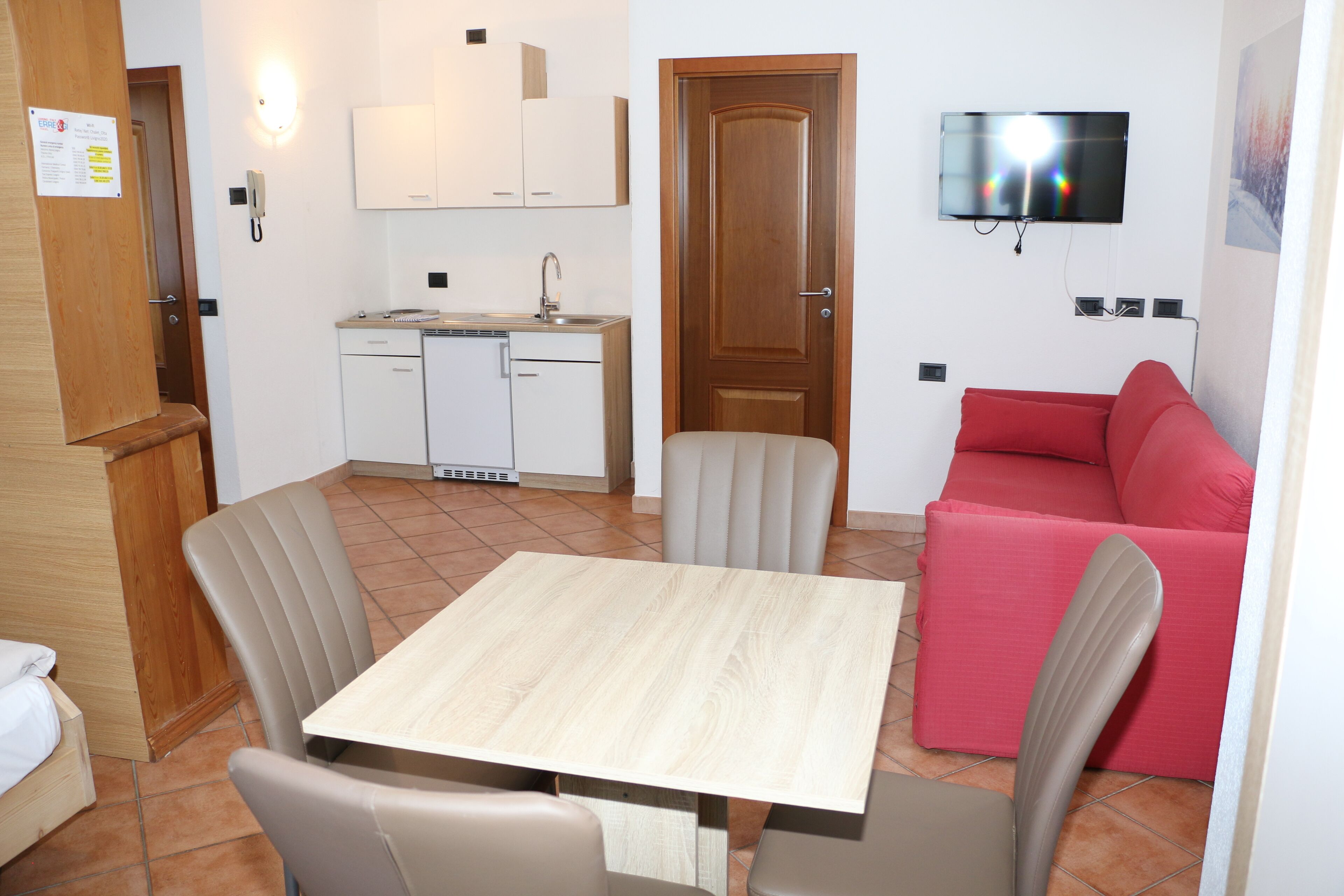 开间, 1 张大床和 1 张沙发床 | 私人简易厨房 | 冰箱、微波炉、  炉灶、意式浓缩咖啡机