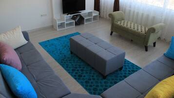 Apartment, 1 Bedroom | Living room | LED TV
