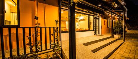 Front of property - evening/night