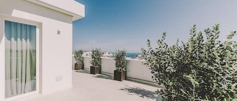 Lyxsvit - flera sängar - havsutsikt | Terrass/Patio