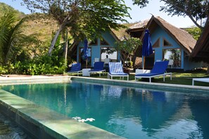 Terrace/patio - Blue Monkey Villas Resort & Ocean View (Kuta)