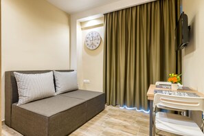 Appartement Deluxe, 2 chambres, balcon | Literie de qualité, couette en duvet