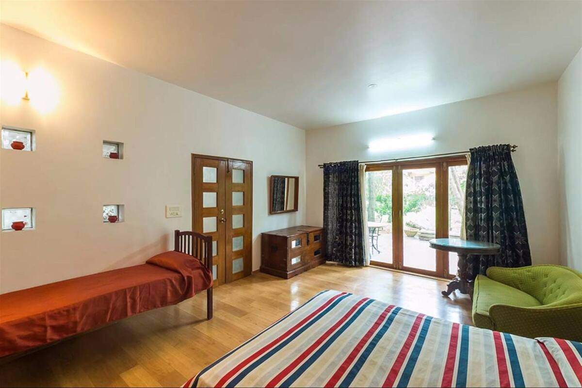 Chambre Deluxe, vue jardin, côté jardin | 1 chambre, literie de qualité supérieure