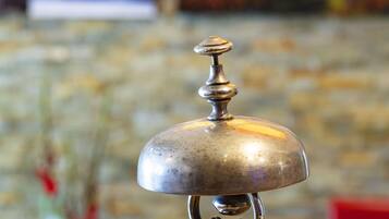 A metal object with a dome top and a knob, placed on a surface.