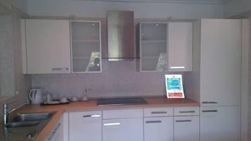 Fridge, oven, electric kettle
