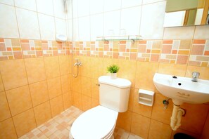 Deluxe Double Room | Bathroom | Shower, free toiletries, towels - Anri Pension House (Cebu City)