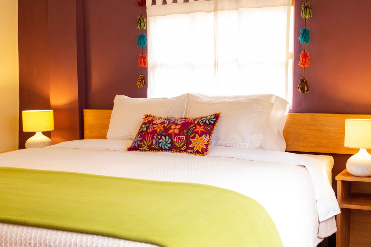 Premium bedding, down duvets, Select Comfort beds, desk