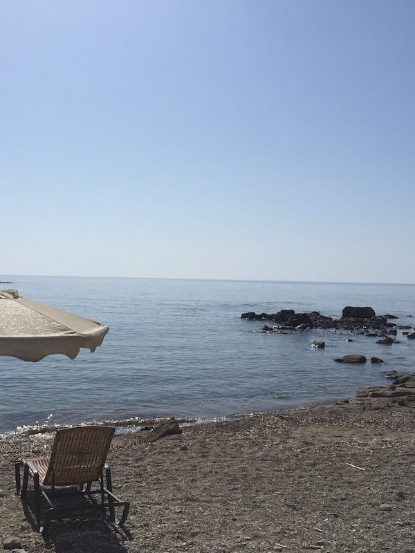 Beach nearby, sun loungers, beach umbrellas, beach towels