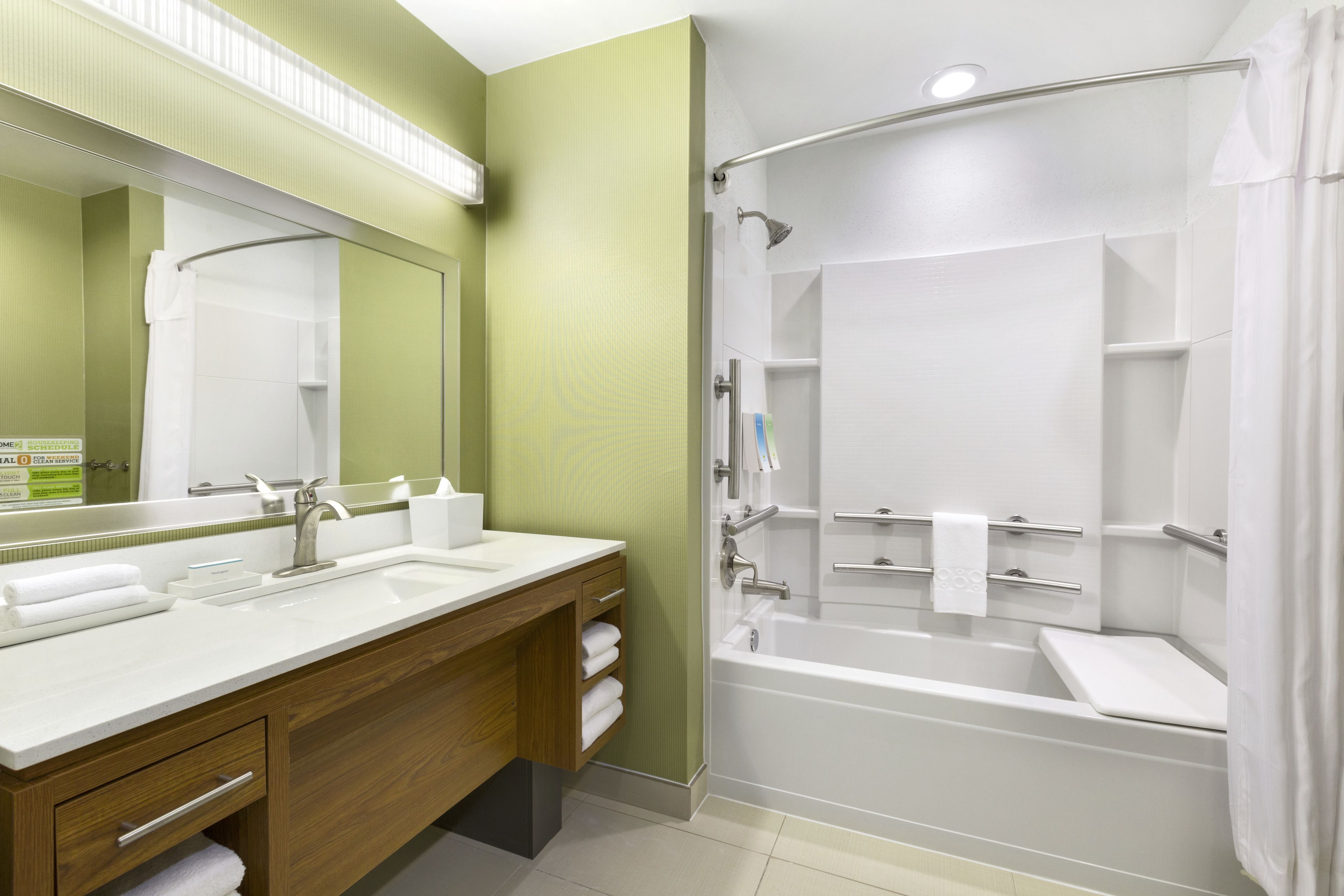 free toiletries, hair dryer, towels