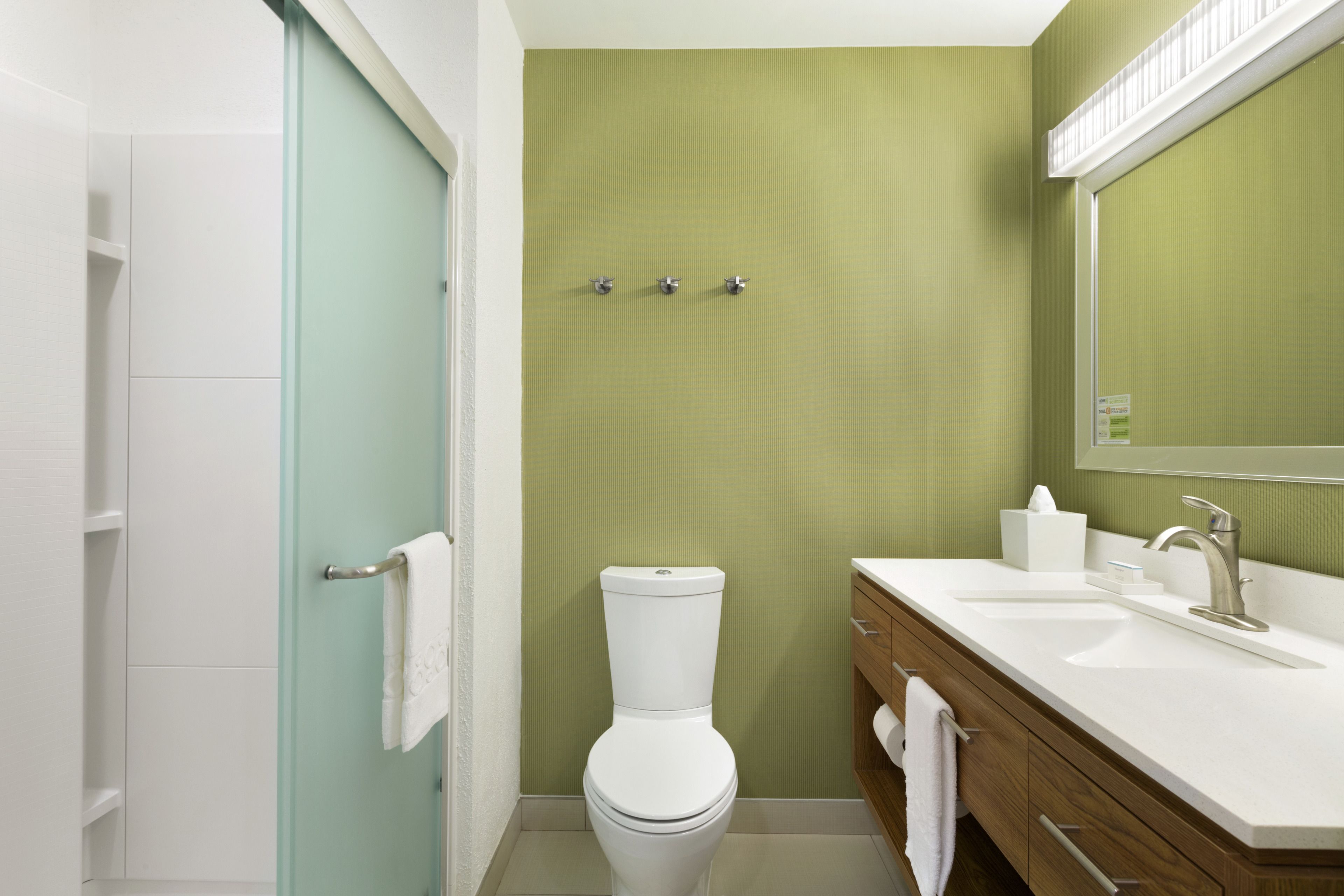 free toiletries, hair dryer, towels