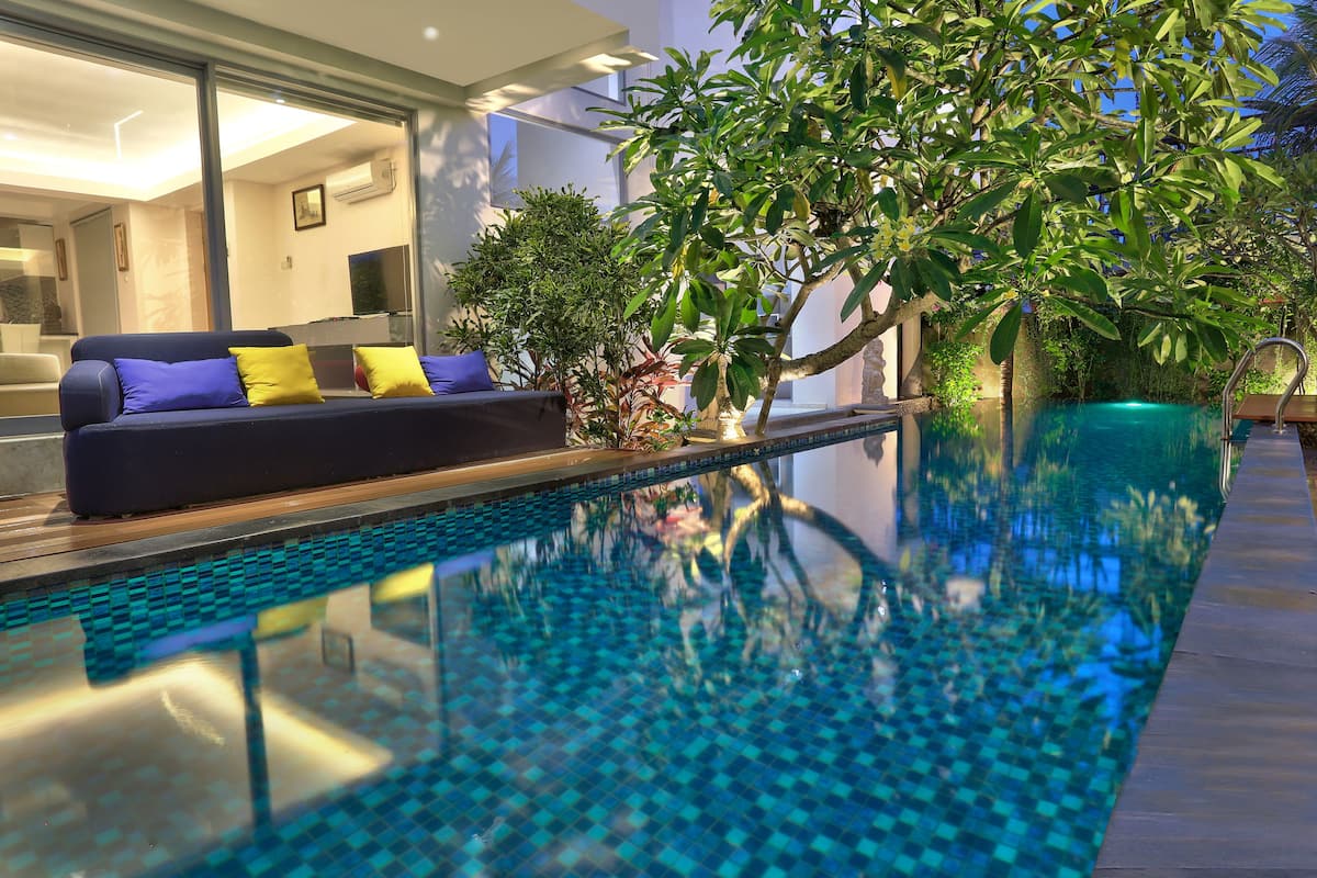 Apartment with Pool Access | 1 habitación, sábanas italianas Frette y ropa de cama de alta calidad