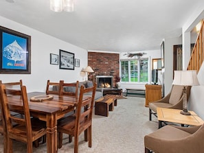 Economy Townhome, 3 Bedrooms, Balcony (1) | Living area | TV, fireplace - Alpenblick by Frias Properties (Aspen)