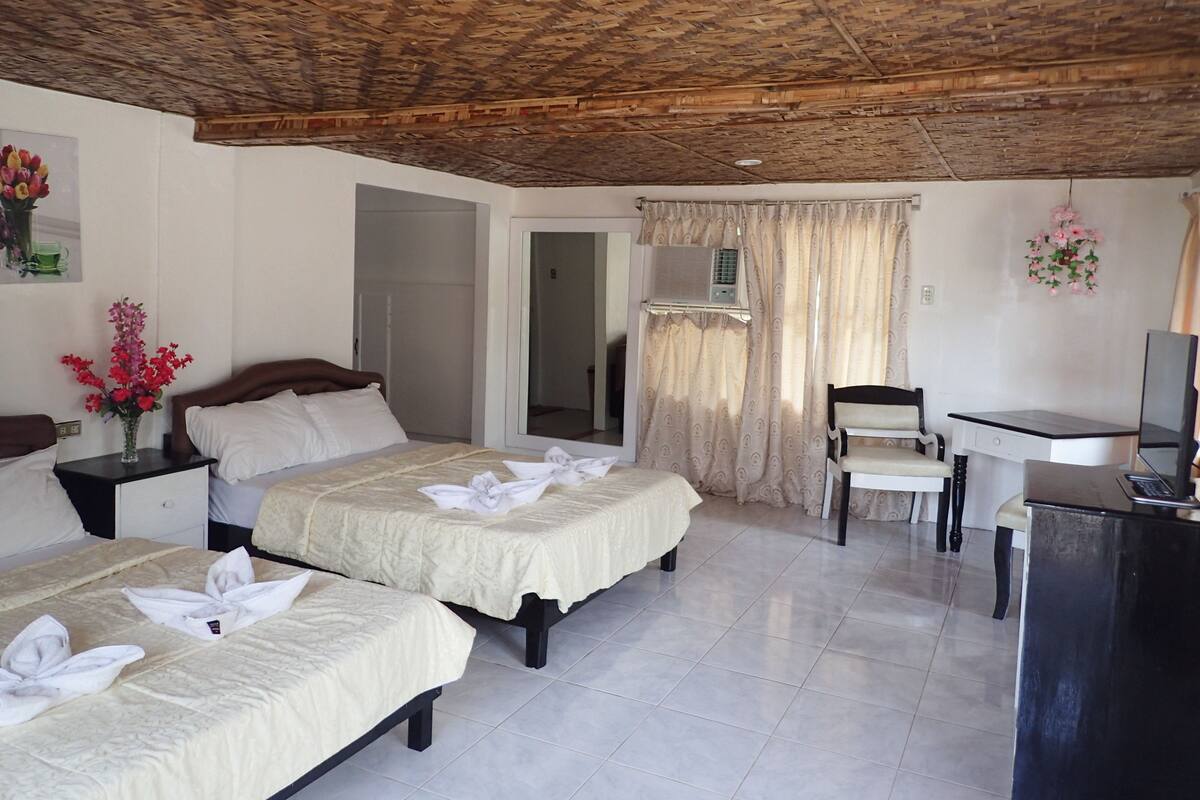 Blackout curtains, free WiFi, bed sheets, wheelchair access