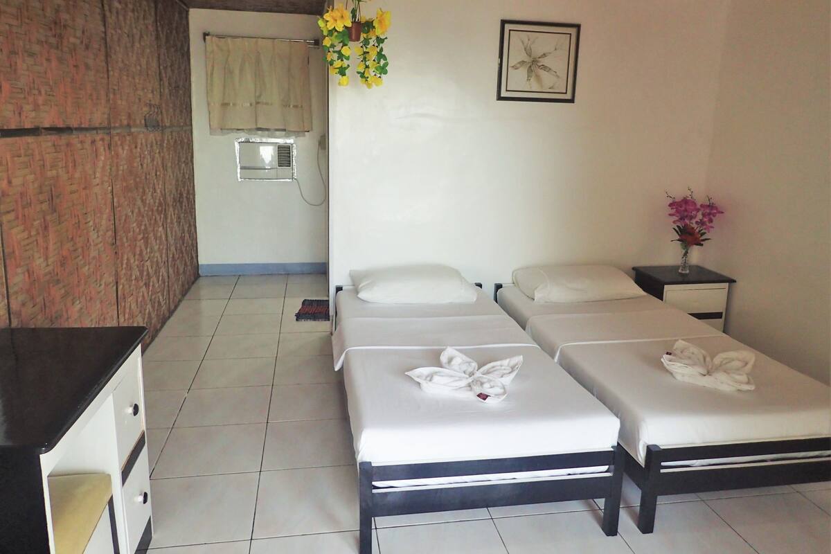 Blackout curtains, free WiFi, bed sheets, wheelchair access