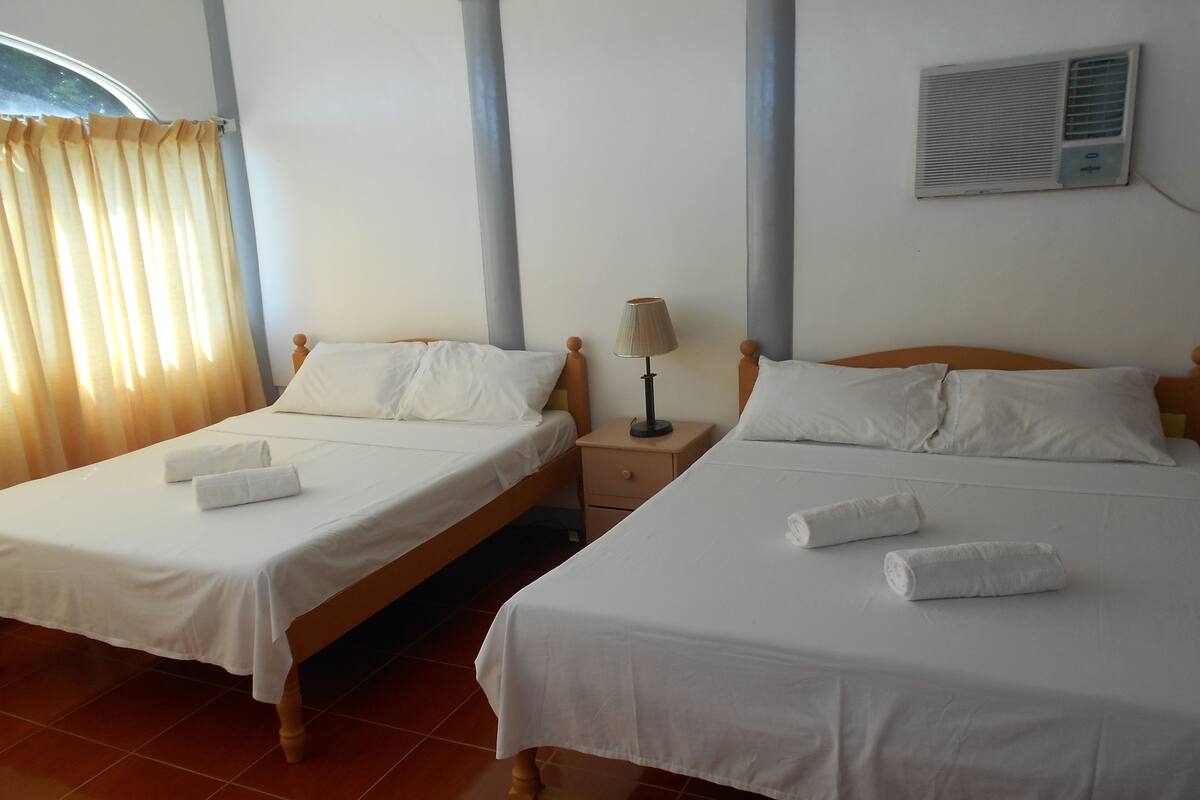 Blackout curtains, free WiFi, bed sheets, wheelchair access