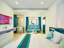 1 habitación, ropa de cama de alta calidad y minibar 