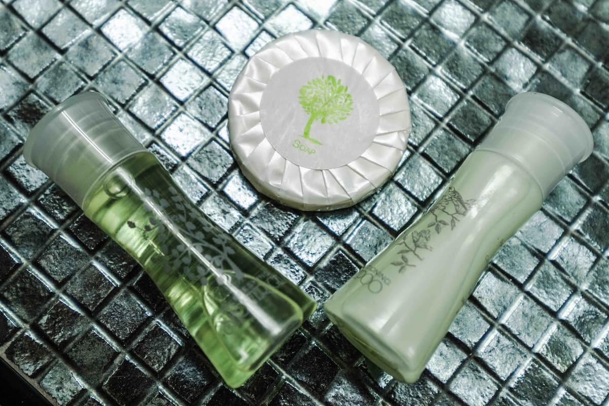 shower, free toiletries, hair dryer, slippers