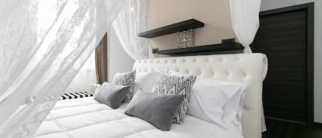 Egyptian cotton sheets, premium bedding, down comforters, pillowtop beds