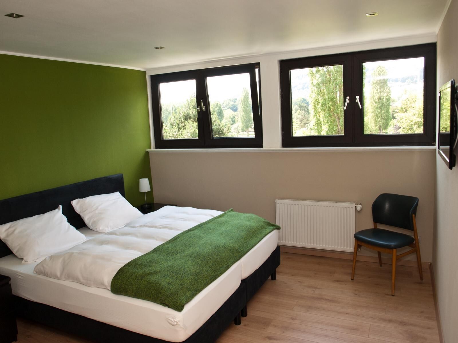 comfort double room, private bathroom, river view
