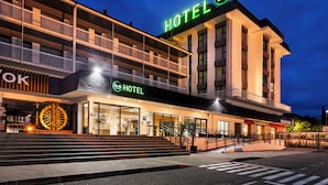 Een hotel met een opvallend 