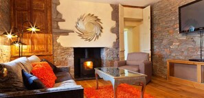 Suite Luxe, cheminée